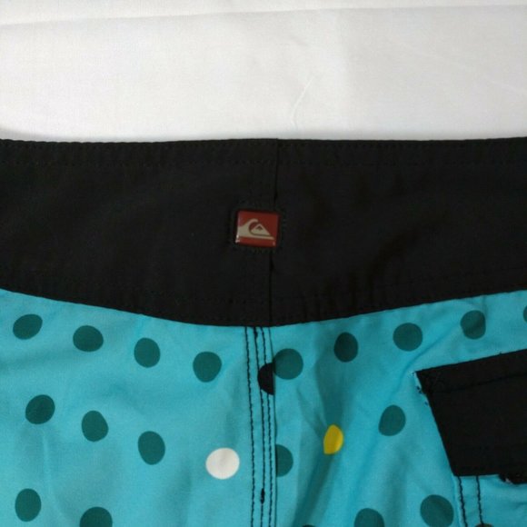 Quicksilver poka dot women's board shorts Size 31 Aqua colour - Picture 4 of 10